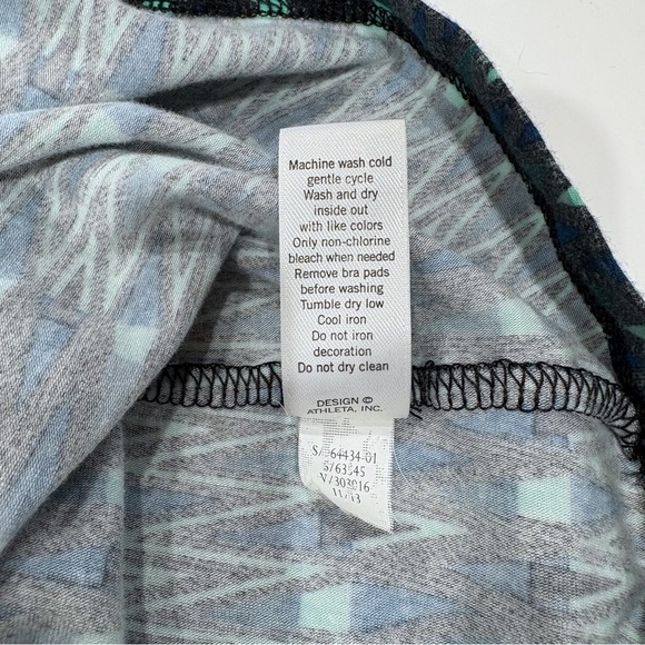 Athleta Women Maxi Dress S Blue Tie Dye Stretch Halter Athleisure Vacation - Picture 5 of 9